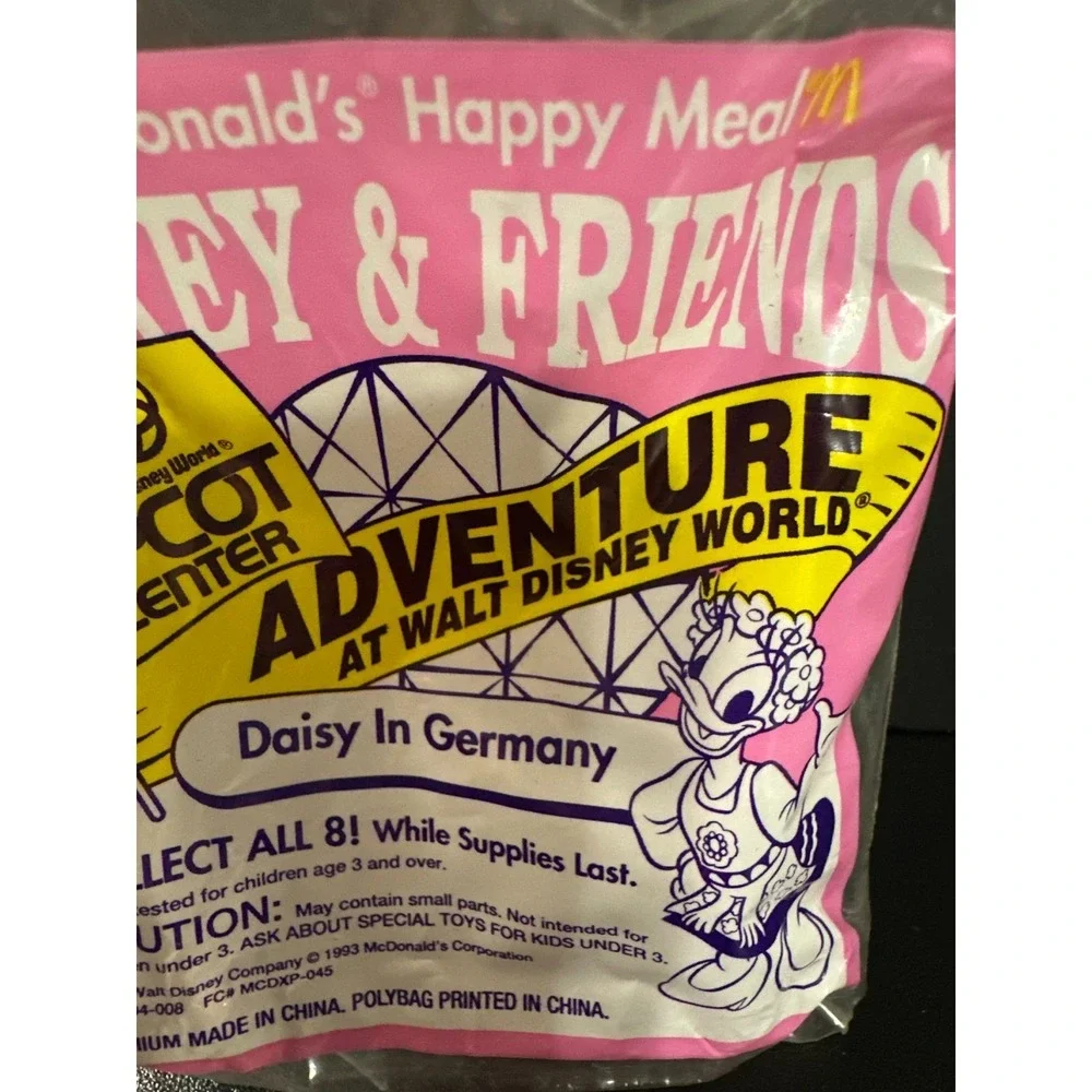 1993 McDonald's Daisy in Germany Epcot Adventure Happy Meal Toy Sealed NOS Disne